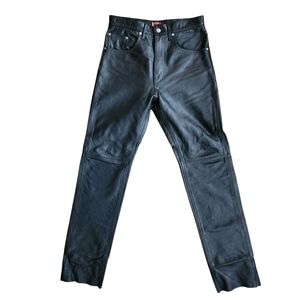 Levi's Lot 53 Black Leather Pants Roswell Collection Rare